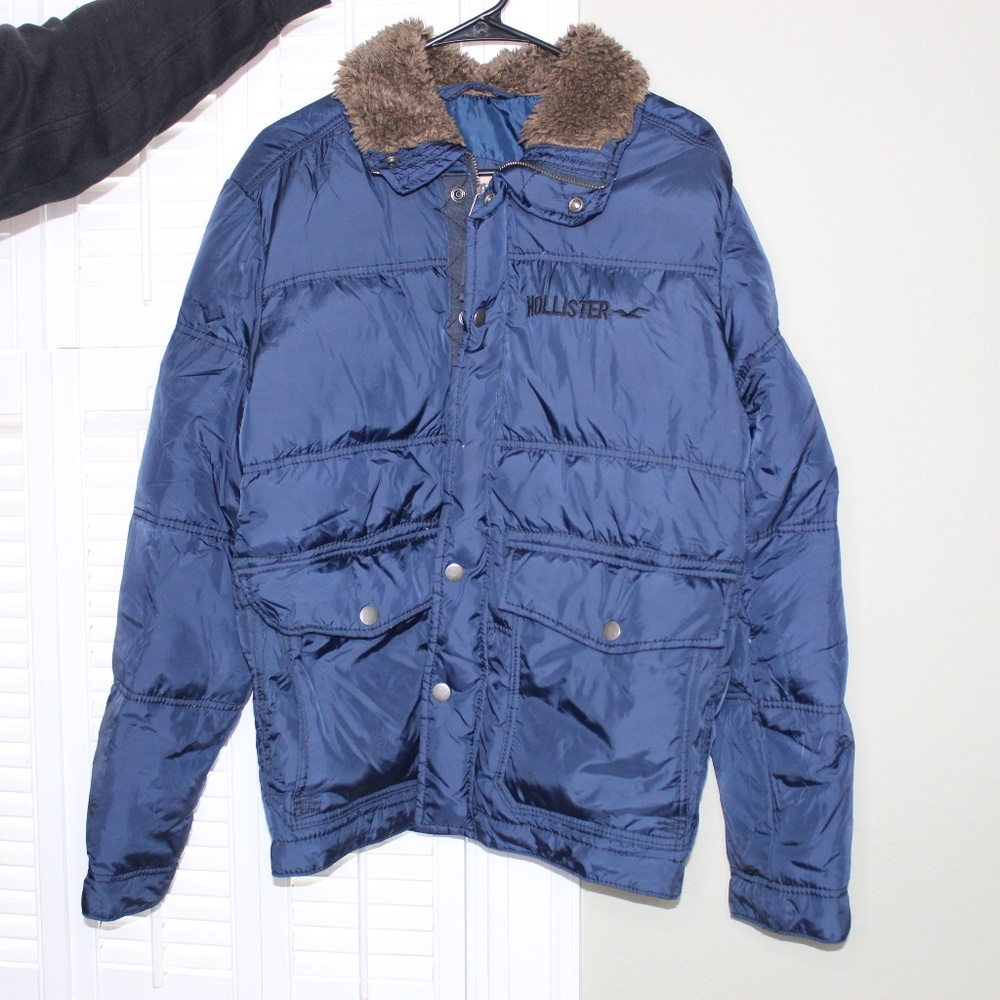 Hollister down jacket -Blue